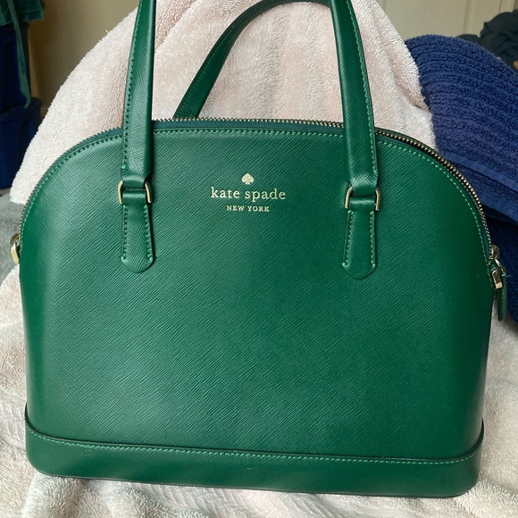 Kate Spade bowling bag purse Green - Picture 1 of 7